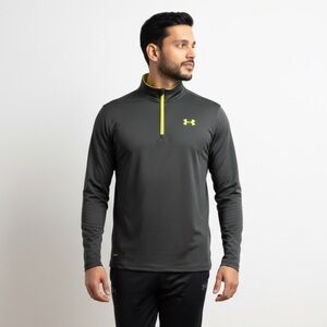 Under Armour Men's Performance Jacket in Black and Yellow 1/4 Zip